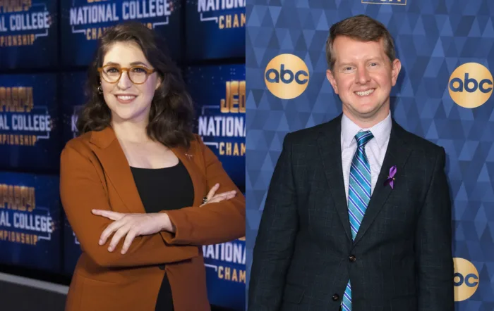 Ken Jennings and Mayim Bialik